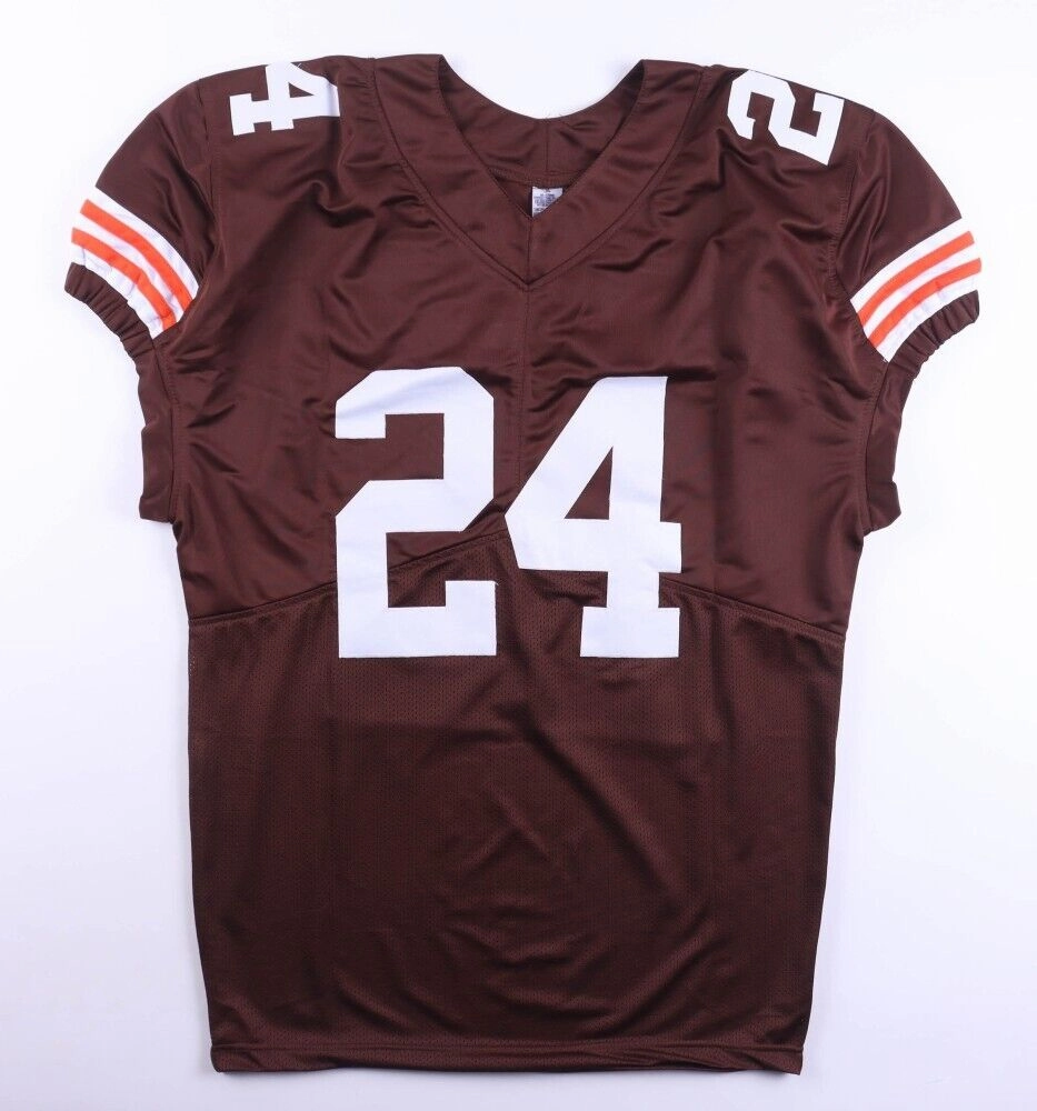 Nick Chubb Signed Cleveland Browns Pro Cut Jersey (Beckett) 2nd Rnd Pick 2018 RB