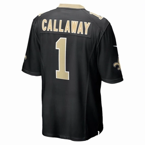 NO.Saints #1 Marquez Callaway Black Game Jersey Stitched American Football Jerseys