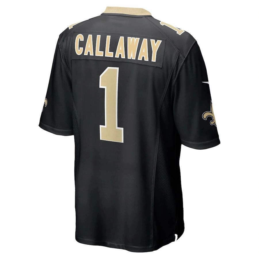 NO.Saints #1 Marquez Callaway Black Game Jersey Stitched American Football Jerseys