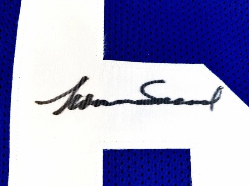 Norm Snead Signed New York Giants Jersey (JSA COA) 4xPro Bowl Quarterback