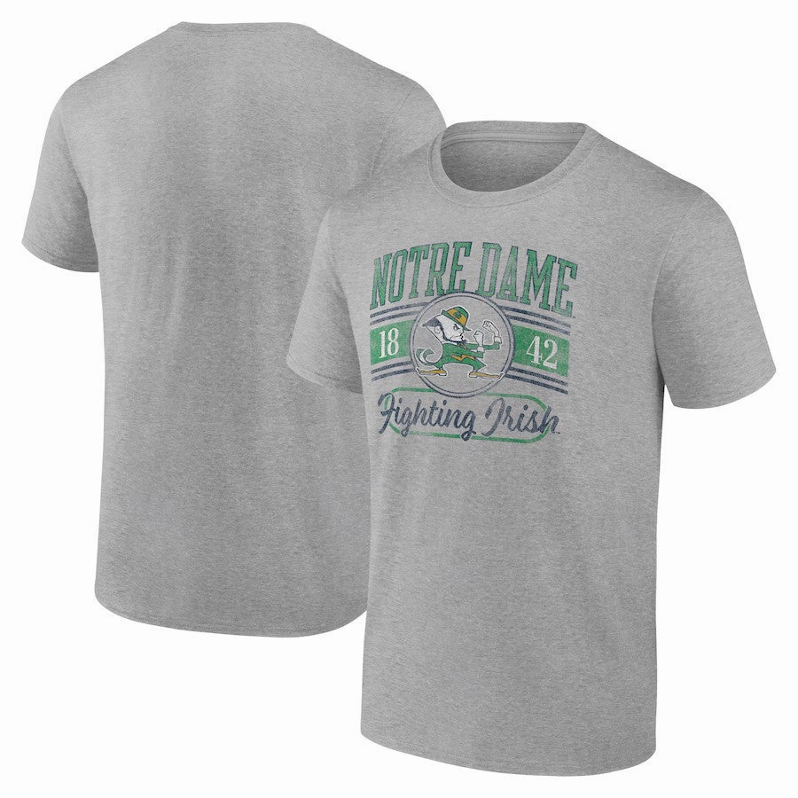 Notre Dame Fighting Irish Oversized Icon T-Shirt - Heather Gray