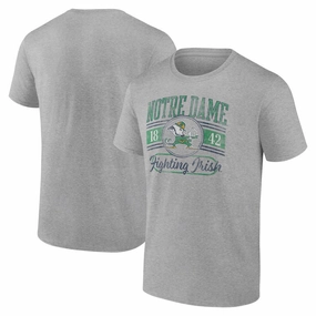 Notre Dame Fighting Irish Oversized Icon T-Shirt - Heather Gray