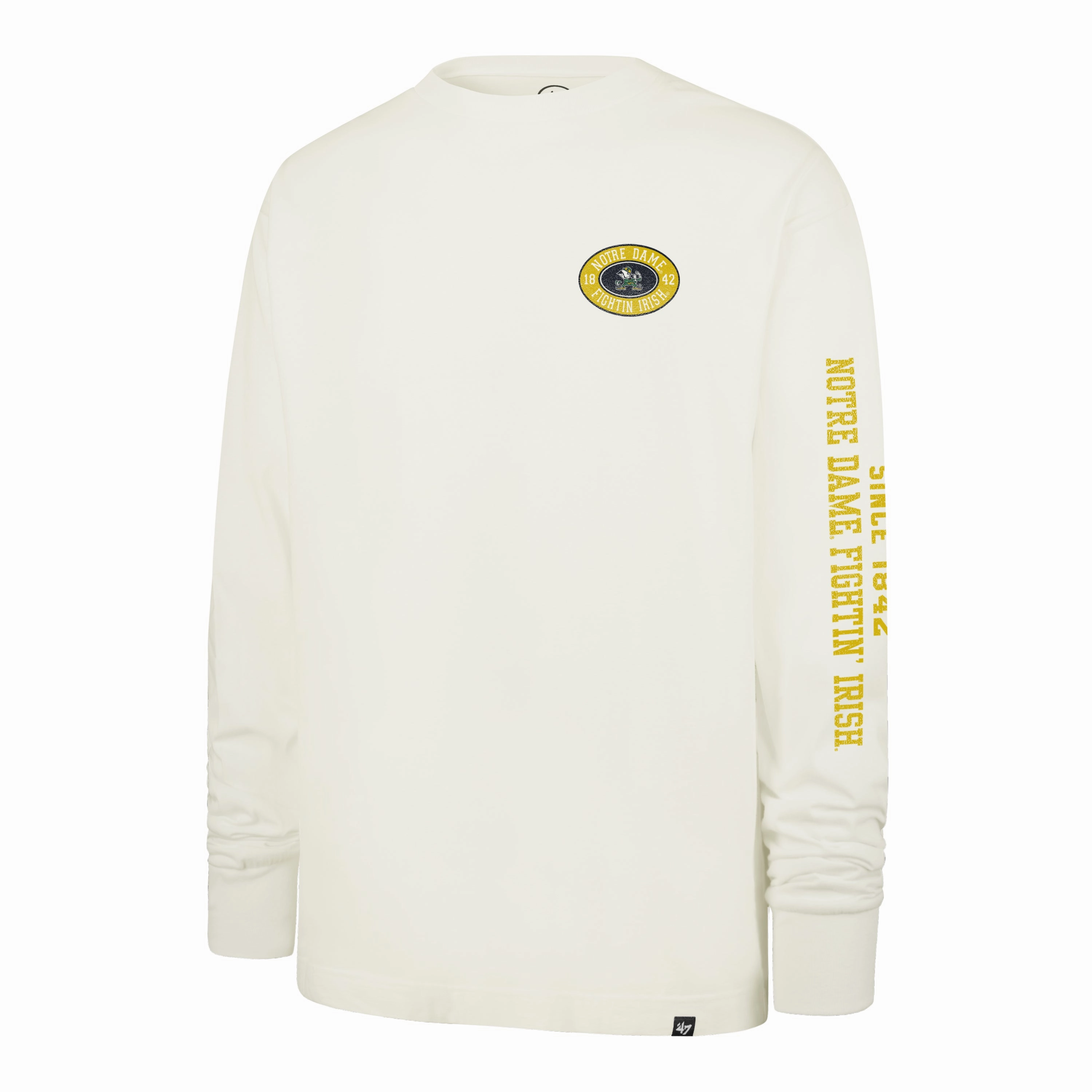 NOTRE DAME FIGHTING IRISH TIDE SWEEP MONTAUK '47 FOUNDATION LONG SLEEVE TEE