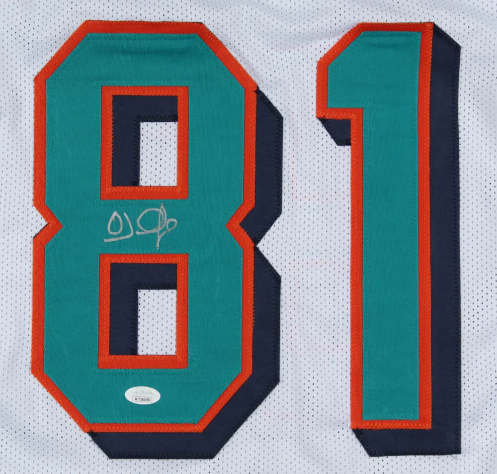 O. J. McDuffie Signed Dolphins Jersey (JSA COA) Miami W.R (19932001) Penn State