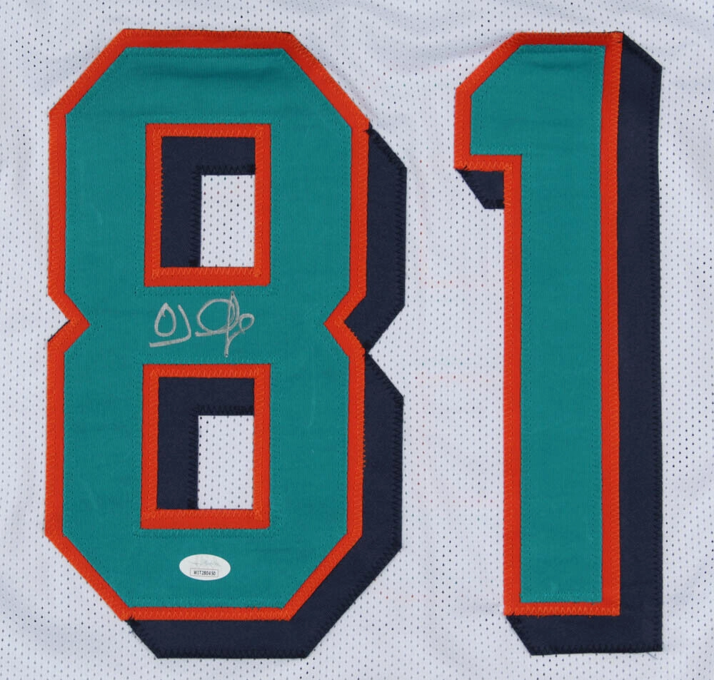 O. J. McDuffie Signed Dolphins Jersey (JSA COA) Miami W.R (19932001) Penn State