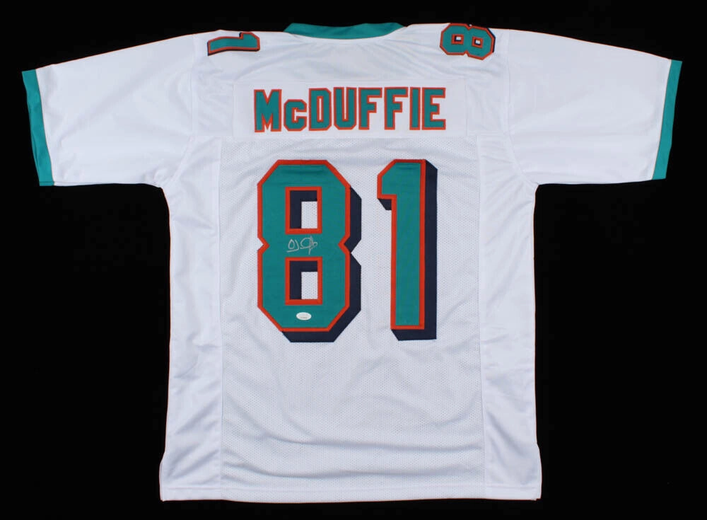 O. J. McDuffie Signed Dolphins Jersey (JSA COA) Miami W.R (19932001) Penn State