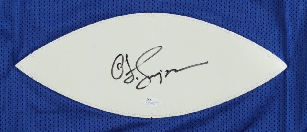 O. J Simpson Signed Buffalo Bills Jersey (JSA COA) 5Pro Bowl R.B. (19721976)