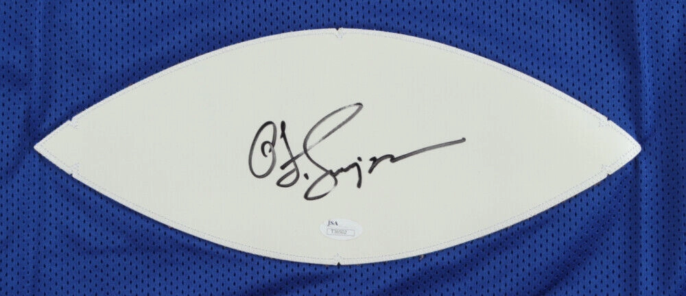 O. J Simpson Signed Buffalo Bills Jersey (JSA COA) 5Pro Bowl R.B. (19721976)