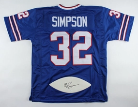 O. J Simpson Signed Buffalo Bills Jersey (JSA COA) 5Pro Bowl R.B. (19721976)