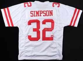 O.J. Simpson Signed San Francisco 49ers Jersey (JSA COA) 5Pro Bowl Running Back