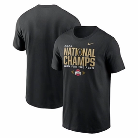 Ohio State Buckeyes NCAA Nike College Football Playoff 2024 National Champions Locker Room T-Shirt - Black