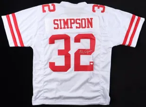 O.J. Simpson Signed San Francisco 49ers Jersey (JSA COA) 5Pro Bowl Running Back