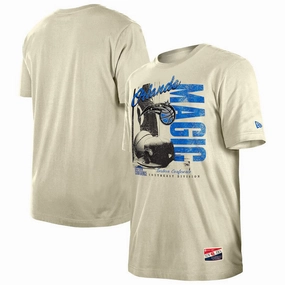 Orlando Magic NBA New Era Distressed Throwback Vintage Color Pack T-Shirt - Cream