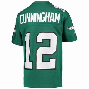 P.Eagles #12 Randall Cunningham Mitchell & Ness Kelly Green 1990 Retired Player Legacy Jersey Stitched American Football Jerseys