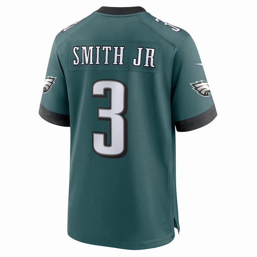 P.Eagles #3 Nolan Smith LIX Game Player Jersey - Midnight Green Stitched American Football Jerseys