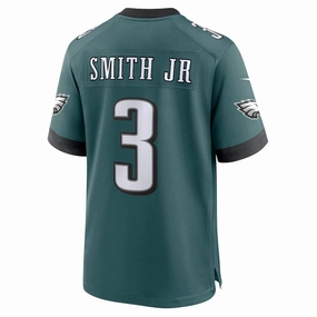 P.Eagles #3 Nolan Smith LIX Game Player Jersey - Midnight Green Stitched American Football Jerseys