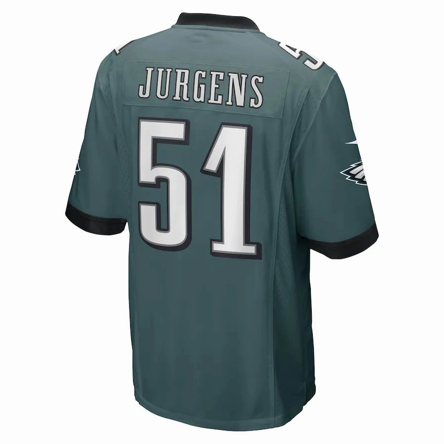 P.Eagles #51 Cam Jurgens Midnight Green Game Player Jersey Stitched American Football Jerseys