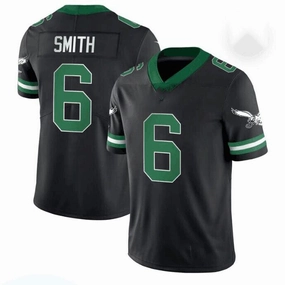 P.Eagles #6 DeVonta Smith Black Vapor Limited Jersey Stitched American Football Jerseys