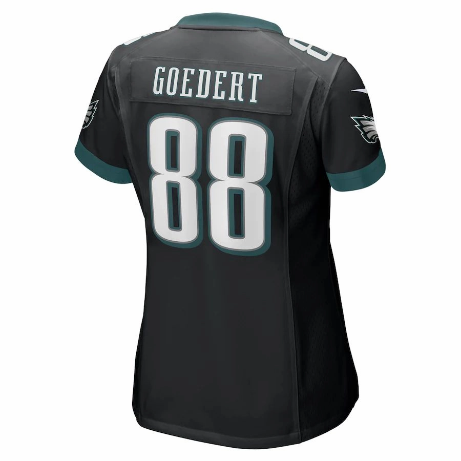 P.Eagles #88 Dallas Goedert Black Game Jersey Stitched American Football Jerseys