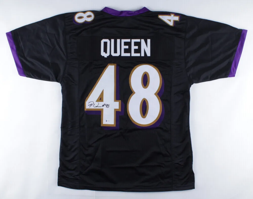 Patrick Queen Signed Baltimore Ravens Jersey (Beckett COA) Rookie Year Number 48