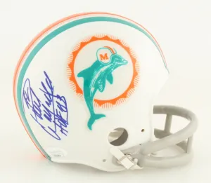 Paul Warfield Signed Miami Dolphin Throwback Mini Helmet Inscribed "HOF 83"(JSA)