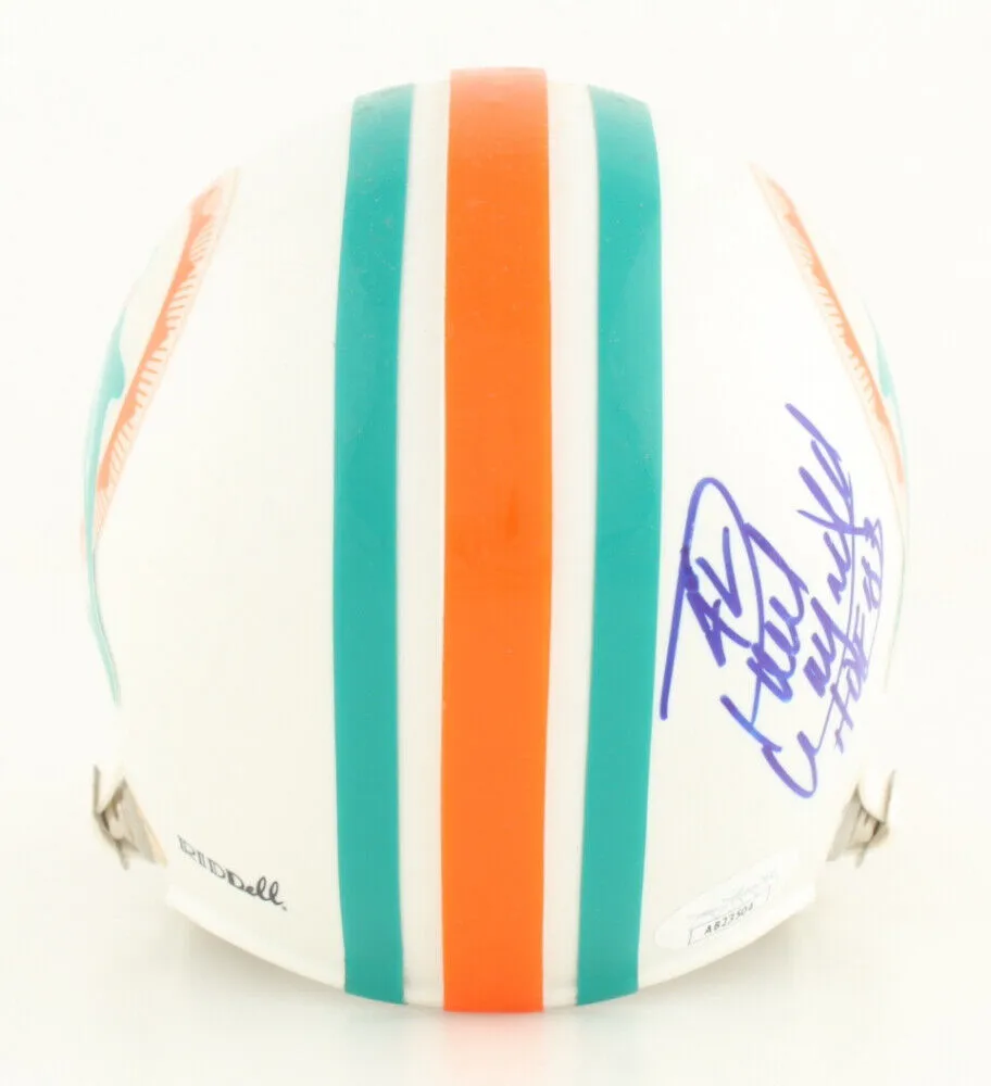 Paul Warfield Signed Miami Dolphin Throwback Mini Helmet Inscribed "HOF 83"(JSA)