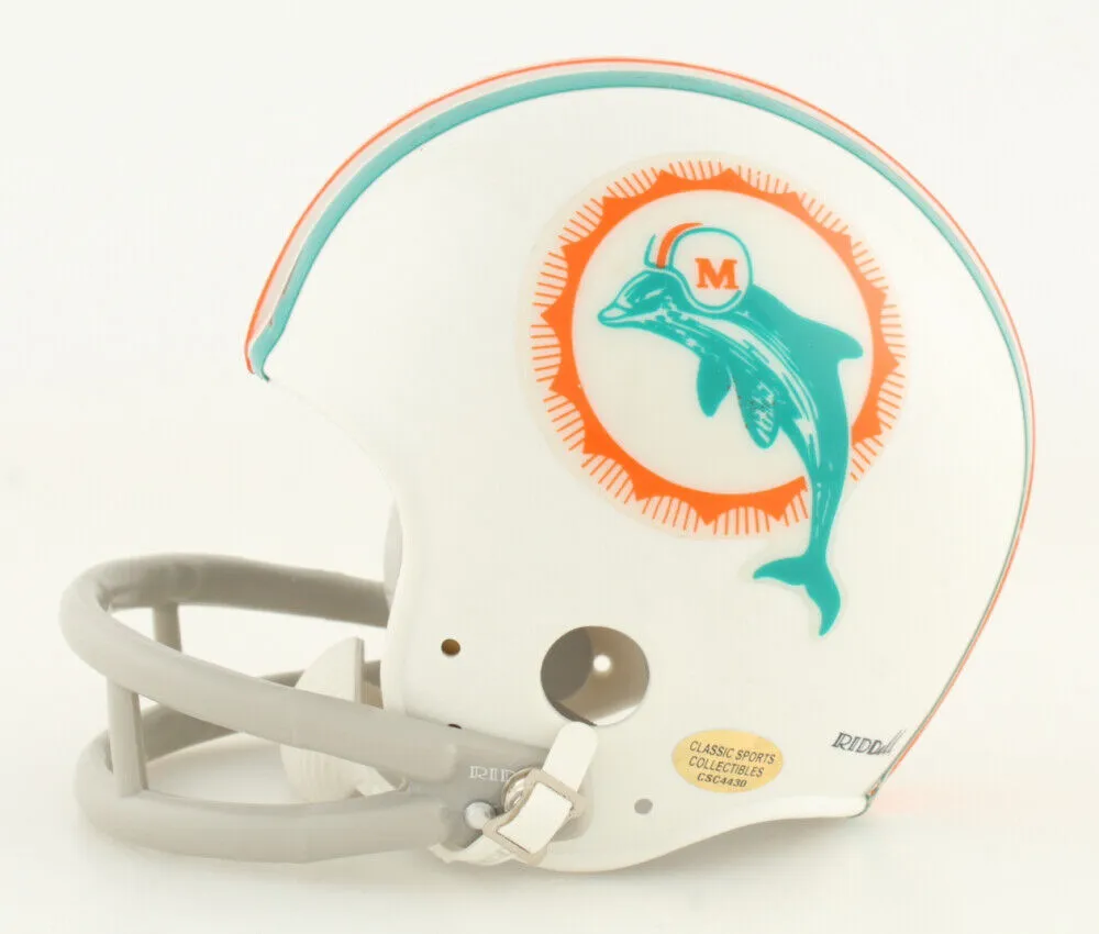 Paul Warfield Signed Miami Dolphin Throwback Mini Helmet Inscribed "HOF 83"(JSA)