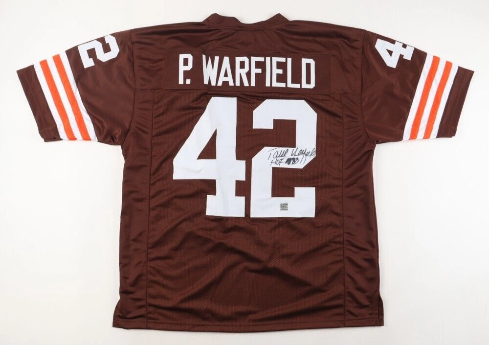 Paul Warfield Signed Cleveland Browns Jersey "HOF 83" (Playball Ink Hologram) WR