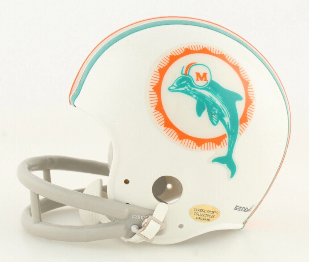 Paul Warfield Signed Miami Dolphin Throwback Mini Helmet Inscribed "HOF 83"(JSA)