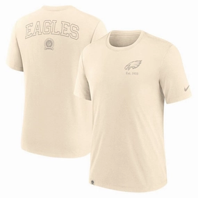Philadelphia Eagles NFL Nike Glory Tri-Blend T-Shirt - Cream
