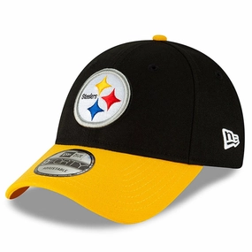 Pittsburgh Steelers NFL UK New Era The League Two-Tone 9FORTY Adjustable Hat - Black/Gold