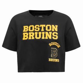 PLAYERA CROP NHL BOSTON BRUINS RETRO CLASSICS PARA MUJER