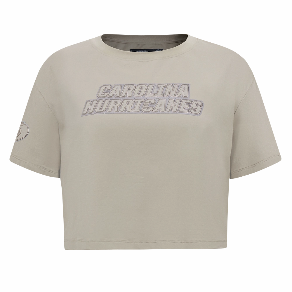 PLAYERA CROP NHL CAROLINA HURRICANES NEUTRAL PARA MUJER