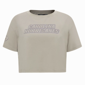 PLAYERA CROP NHL CAROLINA HURRICANES NEUTRAL PARA MUJER