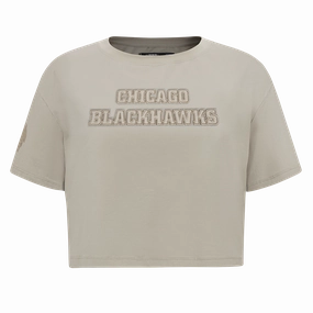 PLAYERA CROP NHL CHICAGO BLACKHAWKS NEUTRAL PARA MUJER