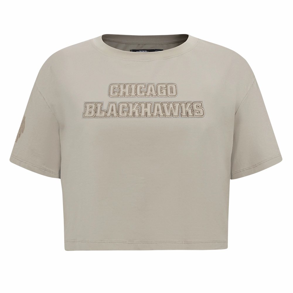 PLAYERA CROP NHL CHICAGO BLACKHAWKS NEUTRAL PARA MUJER