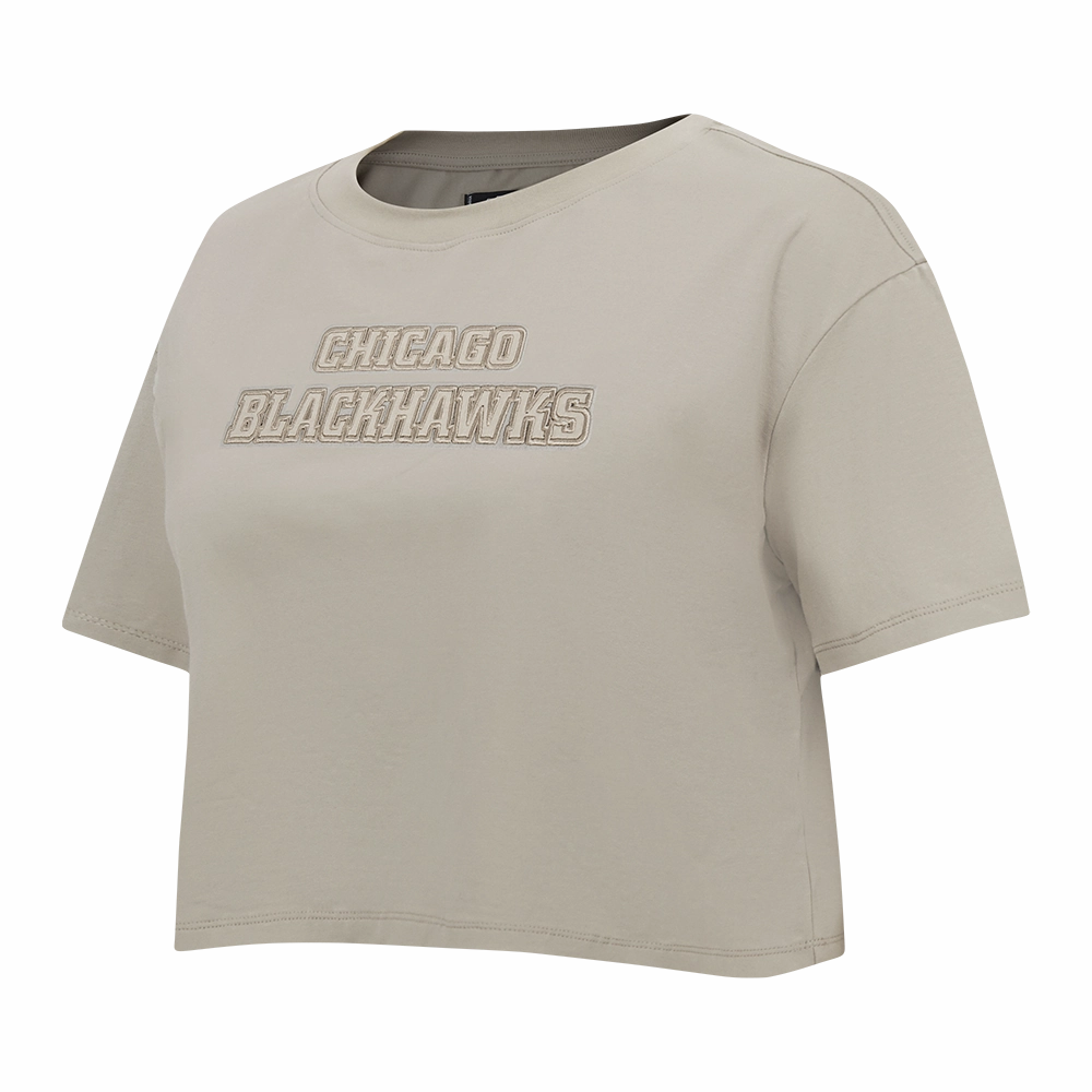PLAYERA CROP NHL CHICAGO BLACKHAWKS NEUTRAL PARA MUJER