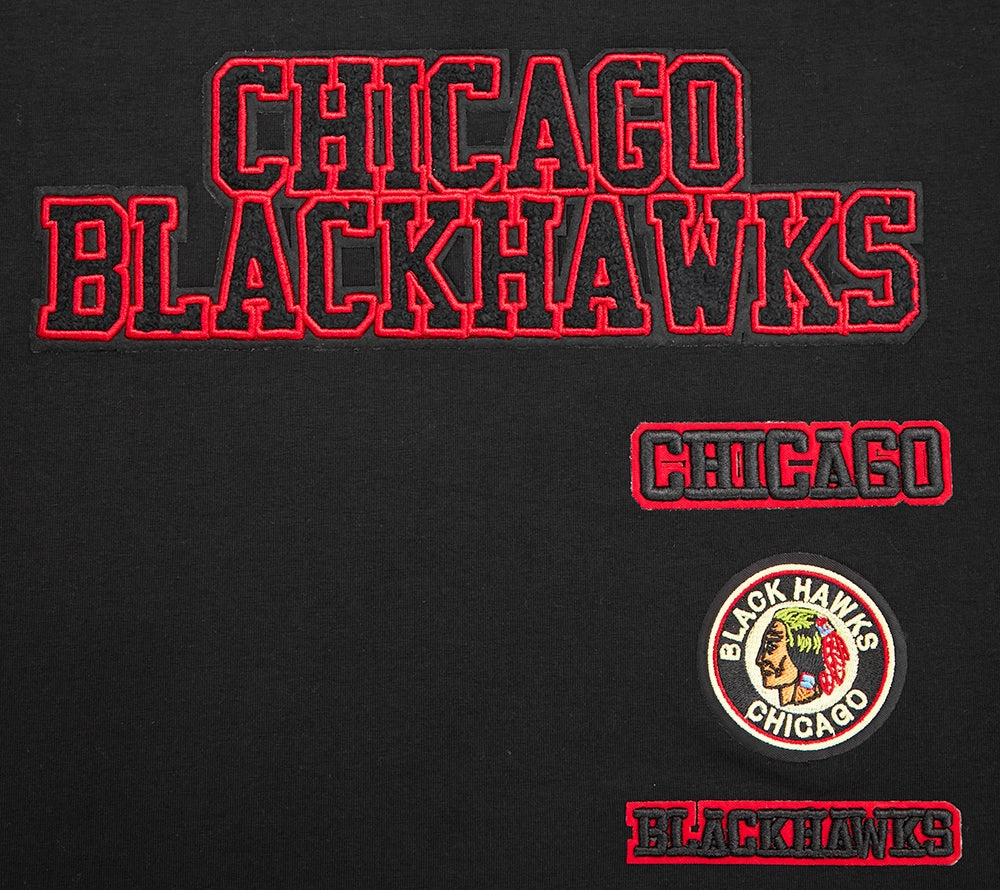 PLAYERA CROP NHL CHICAGO BLACKHAWKS RETRO CLASSICS PARA MUJER