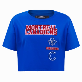 PLAYERA CROP NHL MONTREAL CANADIENS RETRO CLASSICS PARA MUJER