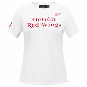 PLAYERA NHL DETROIT RED WINGS CLASSIC CHENILLE PARA MUJER