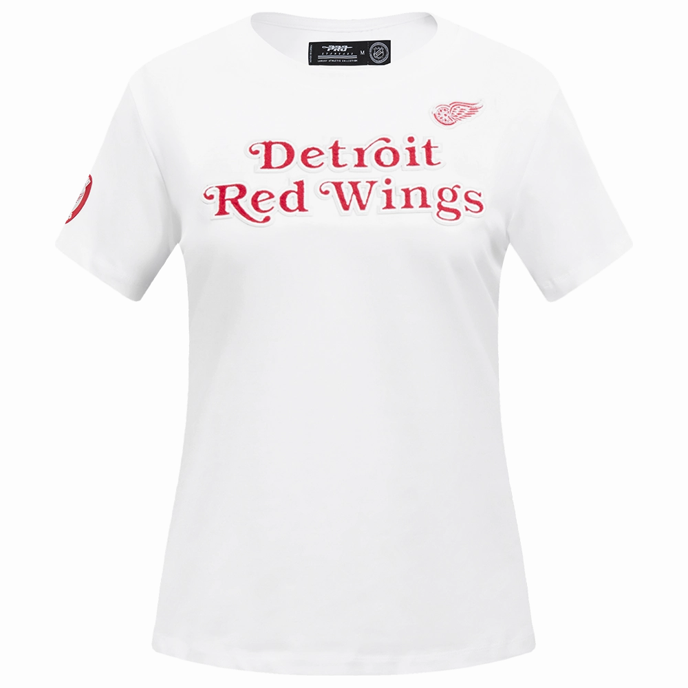 PLAYERA NHL DETROIT RED WINGS CLASSIC CHENILLE PARA MUJER