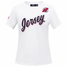 PLAYERA NHL NEW JERSEY DEVILS CLASSIC CHENILLE PARA MUJER