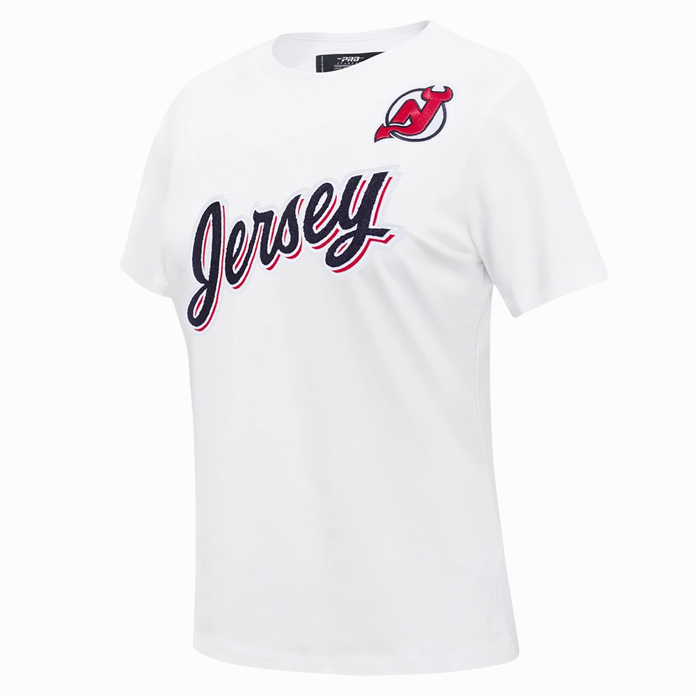 PLAYERA NHL NEW JERSEY DEVILS CLASSIC CHENILLE PARA MUJER