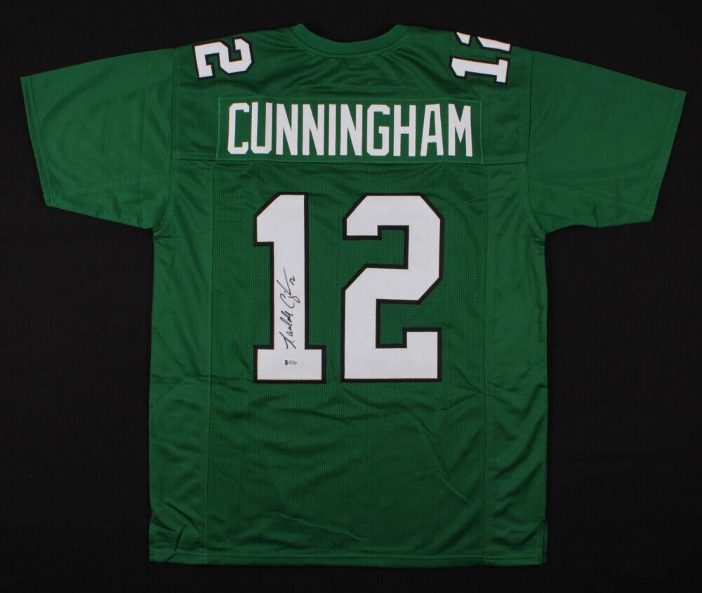 Randall Cunningham Signed Philadelphia Eagles Green Home Jersey (Beckett Holo)