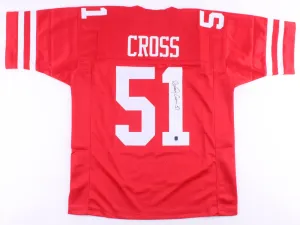 Randy Cross Signed San Francisco 49ers Jersey (Tennzone COA) 3xPro Bowl Center