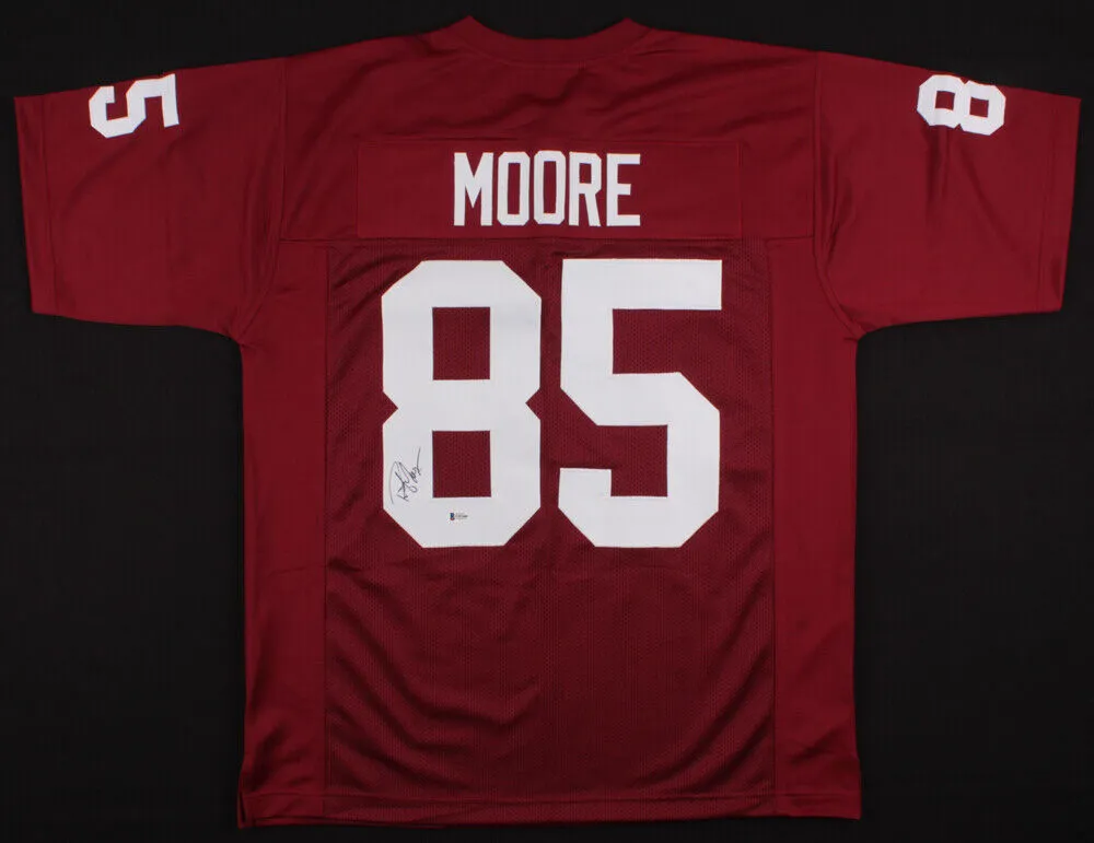 Rob Moore Signed Arizona Cardinals Maroon Jersey (Beckett COA) 2Pro Bowl W.R.