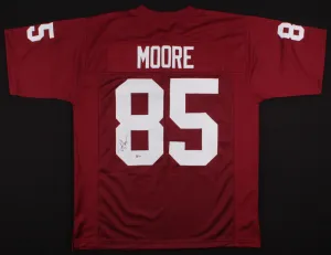 Rob Moore Signed Arizona Cardinals Maroon Jersey (Beckett COA) 2Pro Bowl W.R.