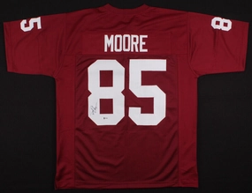 Rob Moore Signed Arizona Cardinals Maroon Jersey (Beckett COA) 2Pro Bowl W.R.