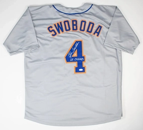 Ron Swoboda ??69 Champs?? Signed New York Mets Jersey (JSA COA) 1969 WS The Catch