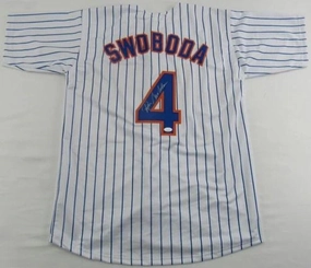 Ron Swoboda Signed New York Mets Pinstriped Jersey (JSA) 1969 Met/ The Catch